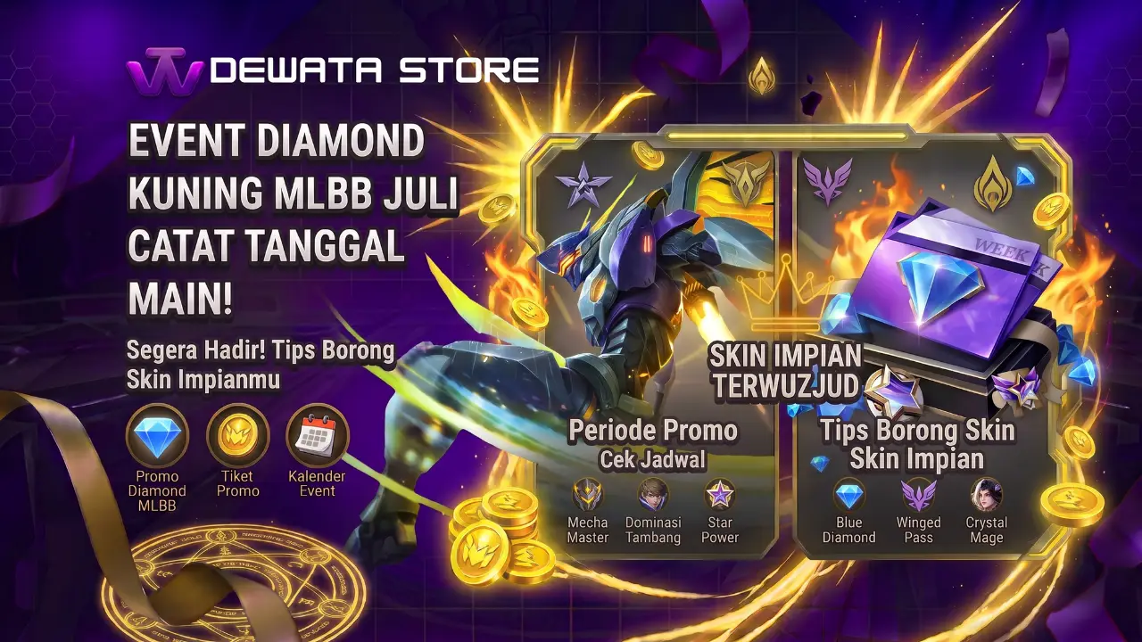 Event Diamond Kuning MLBB Juli 2026 Segera Hadir! Catat Tanggal dan Tips Borong Skin Impianmu