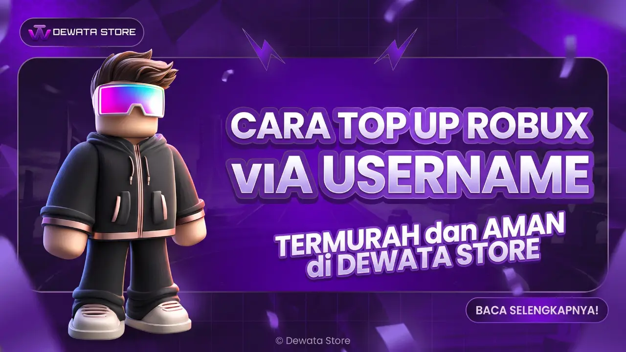 Cara Top Up Robux via Username Termurah dan Aman di Dewata Store